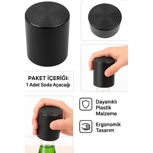 Ouvre-bouteille magnétique manuel en plastique, mini, portable, écologique, avec design push-pull - Product Image 2