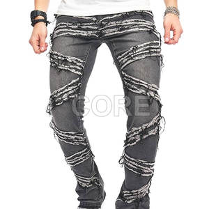 2025 derniers pantalons empilés pour hommes vêtements décontractés pantalons pour hommes lavés disponibles en différentes couleurs pantalons empilés pour hommes - Product Image 2