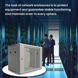 Extralink 19 9U 9HE 600x600 Armoires réseau murales grises Racket debout avec disponibilité de stock standard - Product Image 6