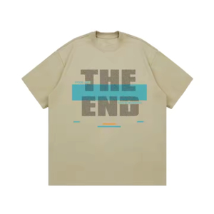 Unicotech เสื้อยืดแขนสั้นหนาแบบถักลายโลโก้ออกแบบได้ตามต้องการเสื้อยืดคู่ผ้าฝ้าย100% ชายและหญิง - Product Image 5