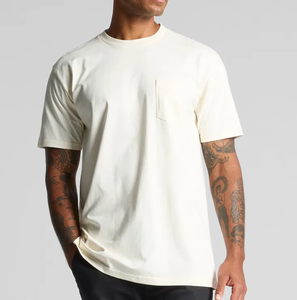 Super Heavy 300gsm 100% Camiseta de algodón para hombres Cropped Boxy Fit con gran tamaño Regular Fit Impresión digital Streetwear Style - Product Image 1