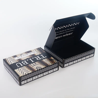 Emballage d'expédition auto-érectile en carton ondulé recyclable de qualité supérieure avec logo personnalisé et marque privée, finition mate, pour boîtes d'avion