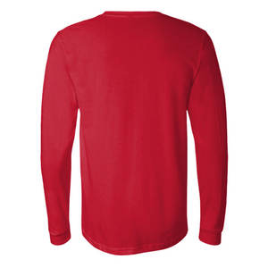 T-shirt à manches longues unisexe en toile Bella T-shirt en jersey à col rond élégant - Product Image 2