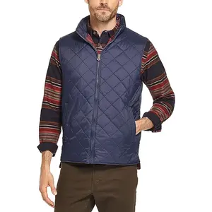 Unisex trùm đầu Áo ghi lê 2024 bán buôn ấm dày xuống áo khoác dành cho người lớn bông nóc xuống vest sáng bóng mùa đông eo áo khoác