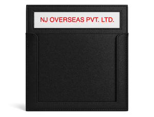 Panneau d'appel de bienvenue pour les clients de l'aéroport Divris, en cuir noir, panneau d'appel de bienvenue pour les clients, équipements hôteliers - Product Image 1