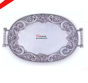 Le plateau de service en aluminium en métal doré le plus exigeant pour le restaurant et le bar de l'hôtel - Product Image 4