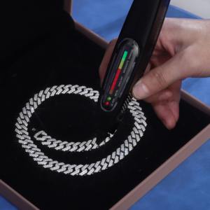 Cadena Cubana de Oro Blanco de 10K de 12mm, Estilo Hip Hop, de Lujo Premium, con Diamantes Cultivados en Laboratorio, Unisex, Certificada por Terceros, Joyería Fina - Product Image 5