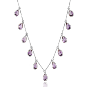 Superventas, joyería de piedras preciosas de iolita natural de Plata de Ley 925, hermoso collar para ocasiones de regalo - Product Image 3