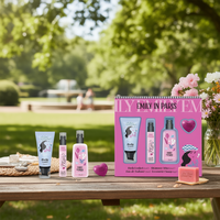 Coffret de Soins de la Peau Emily Paris France : Hydratant, Lait Corporel, Brume Scintillante, Eau de Toilette, Savon Loveheart, Cosmétiques