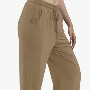 <b>Women</b> Unisex Premium Fleece Jogger <b>Pants</b> Relaxed Direct Factory Wholesale Custom Logo Bangladesh - Product Image 1