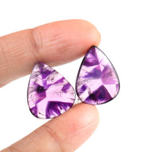 ZAHARA GEMS fait à la main étoile améthyste Cabochon en vrac naturel Rose coupe violet pierre précieuse pour la fabrication de bijoux en vrac - Product Image 1