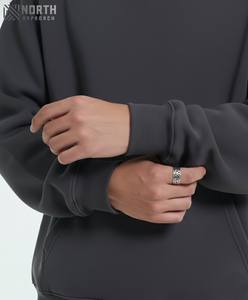 Streetwear d'hiver lourd personnalisé sweat à capuche double couche 400 Gsm Boxy coton polaire sweats à capuche pour hommes sweats à capuche réversibles Hombre - Product Image 3