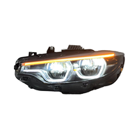 SJC 1:1 Faro Delantero LED Automático para BMW Serie 4 M4 F32 F82 F33 F36 M3 F80 2013-2019 Coche V2 KION Lámpara Delantera Blanca DRL Sistema de Iluminación para Automóvil