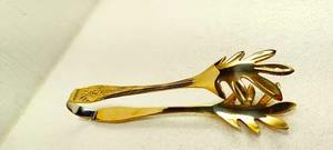 Decorative Antique Brass Pastry <b>Tong</b> Handcrafted Dessert Serving Tool For Restaurants Cafes And Hotels - Product Image 2