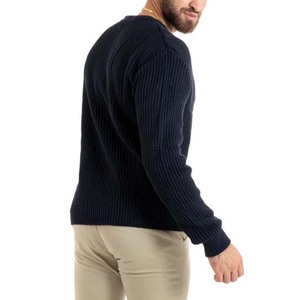 2025 <b>Cable</b>-<b>Knit</b> Men's Premium Quality Classic Neck Winter Style Pullover <b>Sweater</b> 100% Cotton Front Logo - Product Image 4