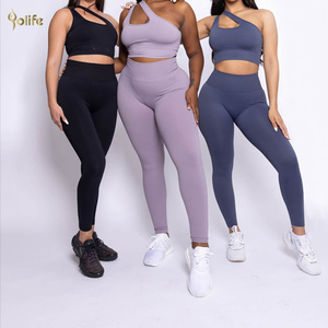 Yolife <span class=keywords><strong>reggiseno</strong></span> imbottito per allenamento ad alto impatto ejercicio sexy donna allenamento crop top sport Push Up Fitness palestra <span class=keywords><strong>reggiseno</strong></span> sportivo monospalla - Product Image 1