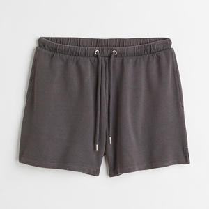 กางเกงขาสั้นทรงตรงผ้าเจอร์ซีย์ผสมคอตตอน/โพลีเอสเตอร์ ระบายอากาศได้ดี สำหรับผู้หญิง มีรอยผ่าข้าง กระเป๋าข้างสองข้าง ขายดีที่สุด - Product Image 1