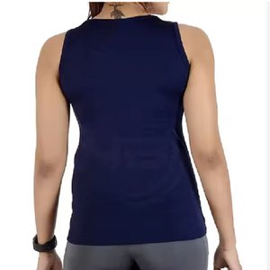 <b>Women's</b> Gym Fitted Tank Tops with Custom Logo Screen Print Cotton Ribbed <b>Sleeveless</b> Sexy T-<b>Shirt</b> Short Length from Bangladesh - Product Image 6