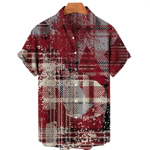 เสื้อโปโลผู้ชายลายทางลำลองลายดอกไม้สังคมย้อนยุคแฟชั่นการพิมพ์2025 idols - Product Image 6