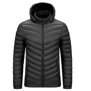 Abrigo acolchado para hombre, chaquetas con capucha para hombre, acolchado ligero, Parkas de invierno, chaquetas acolchadas a prueba de viento - Product Image 3