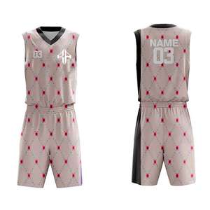 Nouveaux ensembles de basket-ball ATLANTIC avec logo personnalisé pour hommes sublimation haute qualité 100% polyester bon marché pour hommes - Product Image 1