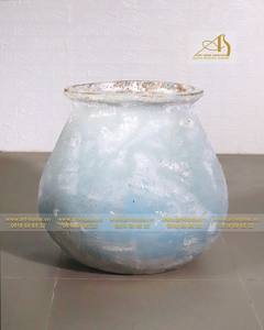 Modern Art-home Ceramics AT076H60TMA Teal Matt <b>Antique</b> Ceramic Flower Pot <b>for</b> Home <b>Garden</b> Planting Mini Landscape Decoration - Product Image 3