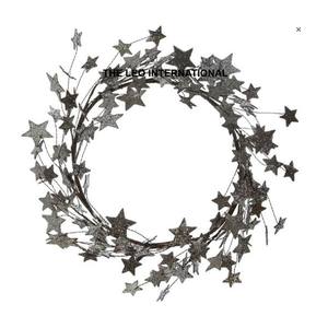 Couronne de Noël en métal en forme de feuille, style fantaisie, ornement suspendu, vente chaude, couronne de Noël de la plus haute qualité - Product Image 6