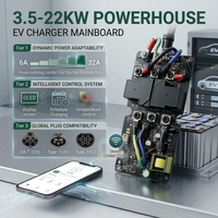 3.5-22kW 1/3P Pengontrol Pengisian Daya EV Portabel PCB 16A 32A 220V 380V AC EVSE Produsen OEM ODM Pabrik Langsung Modul Siap Pakai
