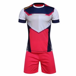 ชุดเสื้อฟุตบอลโพลีเอสเตอร์สำหรับทั้งชายและหญิงชุดเสื้อฟุตบอลสำหรับการฝึกซ้อมแบบสบายโลโก้ตามต้องการ - Product Image 1