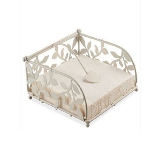 Porte-papier de soie en métal décoratif pour la maison en acier inoxydable forme carrée pièce bon marché fantaisie porte-mouchoir en métal pour hôtel de mariage - Product Image 4