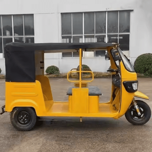 Tricycle à trois roues Tuk Tuk Bajaj TVS King pour le transport de passagers - avec cabine - essence - passagers - Product Image 2