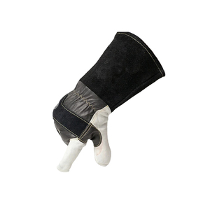 Gants de soudage MIG en cuir épais et durables avec manchette longue et couche intérieure douce respirante et écologique pour une utilisation en extérieur - Product Image 4