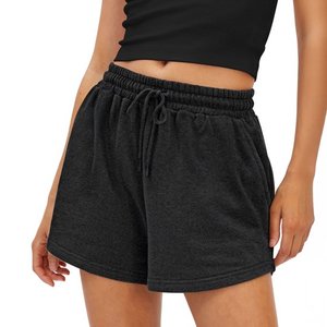 Pantalones cortos atléticos para mujer correr gimnasio entrenamiento verano algodón sudor pantalones cortos con bolsillos senderismo ropa Casual - Product Image 1