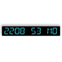 Horloge murale numérique LED Bluetooth avec synchronisation automatique de l'heure, double alarme, minuteur de compte à rebours, horloge de bureau, affichage de la date et du jour de la semaine