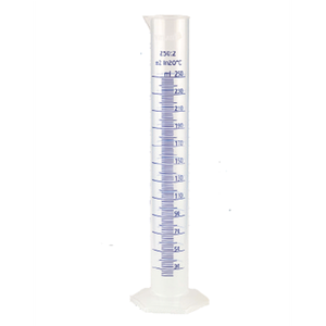 Cilindro graduato in polipropilene, forma alta, blu - Product Image 1
