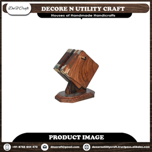 Handcrafted <b>Square</b> Novelty Design Antique Sheesham Wood Eco-Friendly Coaster Set for Home Decor <b>Kitchen</b> <b>Table</b> Mats & Pads - Product Image 2