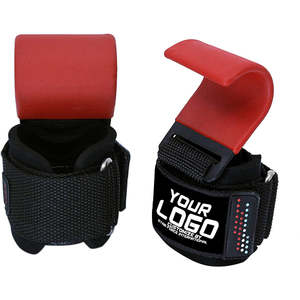 Unisex Customizable High Quality Heavy-Duty Leather <b>Wrist</b> Straps Non-Slip Fitness Strong Closure Pull-ups Deadlift Straps Hooks - Product Image 3