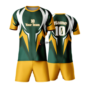 ชุดฟุตบอลผ้าโพลีเอสเตอร์สำหรับผู้ชายชุดยูนิฟอร์มฟุตบอลเสื้อฟุตบอลโลโก้ตามสั่ง - Product Image 3