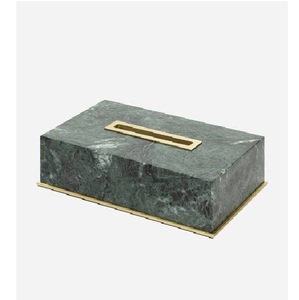 กล่องกระดาษทิชชูเอฟเฟกต์หินอ่อนสีเขียวกล่องกระดาษทิชชูสําหรับร้านอาหารและตกแต่งโต๊ะหน้าแรกรูปลักษณ์เรียบง่ายและน่าสนใจ - Product Image 2