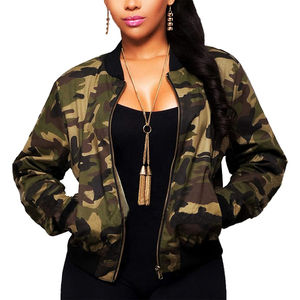 <b>Women's</b> <b>Jackets</b> Coats Stand Collar <b>Zip</b> <b>up</b> Bomber <b>Jacket</b> Ladies Fully Sublimated Cropped Bomber <b>Jackets</b> - Product Image 1