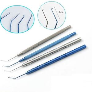 Cuchillo microquirúrgico oftálmico reutilizable, juego de instrumentos manuales de acero de puñalada recta de 15 grados para uso hospitalario - Product Image 4