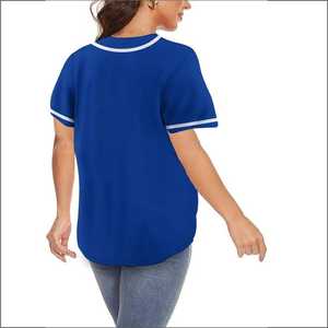 Camiseta de Béisbol Unisex Lisa con Cuello Redondo, Camiseta de Equipo de Manga Corta, Transpirable, de Secado Rápido, Personalizada con Estampado, 100% Poliéster - Product Image 4