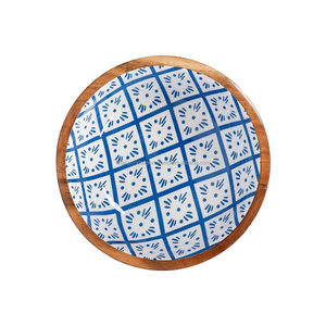 Juego de cuencos para servir de madera rústica ecológica, cuencos de ensalada elegantes bellamente impresos y pulidos Falak World Export - Product Image 4