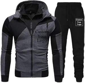 Ensemble de survêtement vêtements de sport pantalons à capuche à manches longues sport décontracté Jogging costume deux pièces Gym polaire survêtements tenues d'automne - Product Image 6