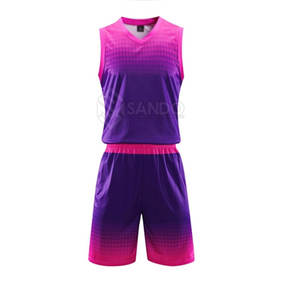 Uniforme de basket-ball de couleur unie de style unique léger pour adultes Design personnalisé pour la saison estivale - Product Image 2