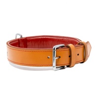 Ensemble collier et laisse pour chien en cuir véritable élégant et personnalisé avec décoration en dentelle solide, couleurs et tailles personnalisables S/M/L