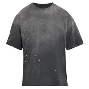 T-shirt Homme Délavé à l'Acide Prix de Gros 100% Coton Tissu Multicolore Décontracté 150 Grammes Imprimé Design Unique Coupe Oversize - Product Image 1