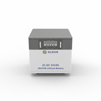 Convertisseur d'énergie solaire 8KWH 24V 315Ah 6000 cycles, système de stockage d'énergie domestique tout-en-un, banque d'alimentation solaire portable