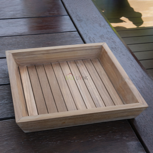 Offre Spéciale Catalina naturel en bois massif carré pliable extensible plateau de service Design minimaliste Table basse moderne à manger - Product Image 3