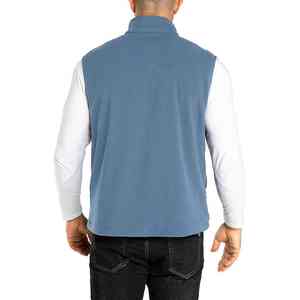 Chaleco de lana hecho a medida para exteriores para hombres con logotipo bordado sin mangas chaleco para acampar senderismo y trabajo - Product Image 2